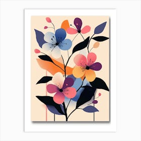 Abstract Flowers 14 Art Print