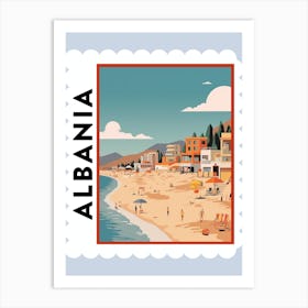 Albania 3 Travel Stamp Poster Art Print