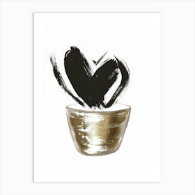 Heart In A Bowl Art Print