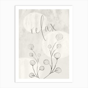 Relax - Japandi Style Art Print
