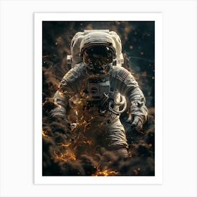 Fantasy Whimsical Astronaut Art Print