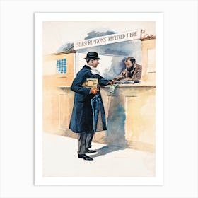 Man Getting Medicines (1893), Edward Penfield Art Print