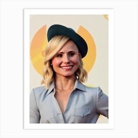 Kristen Bell Retro Collage Movies Art Print