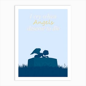 Angel Qoute Illustration 10 Art Print