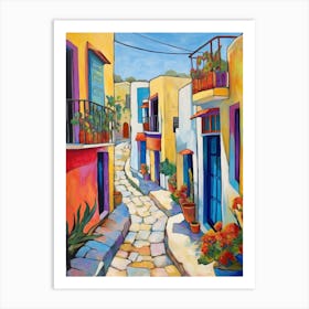 Paphos Cyprus 2 Fauvist Painting Art Print