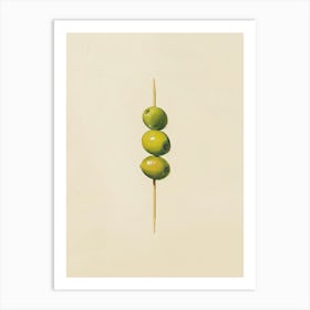 Minimalist Cocktail Olives Art Print