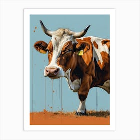 Cow Portola Art Print