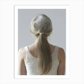 Back View Of A Woman With Hair Loss Art Print