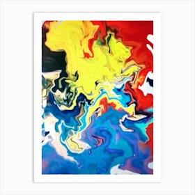 Abstract 44 By Binod Dawadi Art Print