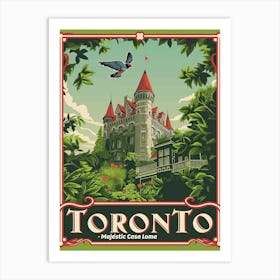 Toronto: Vintage Casa Loma Poster 1 Art Print