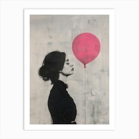 The Girl With The Pink Balloon Art Print