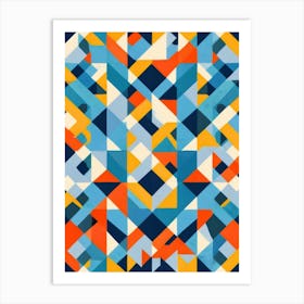 Abstract Geometric Pattern Art Print