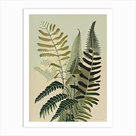 Polypodium Fern Rousseau Inspired Art Print