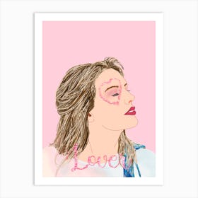 Lover Era -  Taylor Swift portrait  Art Print