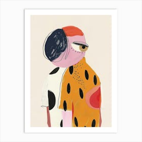 Polka Dot Girl 4 Art Print