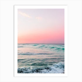 Englishman'S Bay, Tobago Pink Photography 2 Art Print