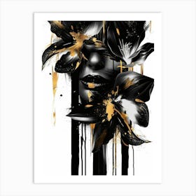 Black And Gold 111 Art Print