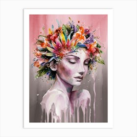 Flower Girl Art Print