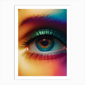 Colorful Eye-Reimagined 1 Art Print