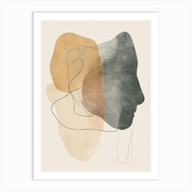 Abstract Portrait Of A Woman Art Print