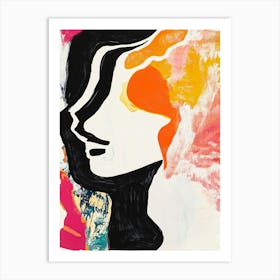 Portrait Of A Woman Collage 1 Art Print