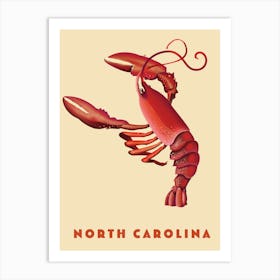 North Carolina Lobster Art Print