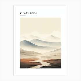Kungsleden Sweden 1 Hiking Trail Landscape Poster Art Print