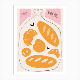 Love Bread Art Print