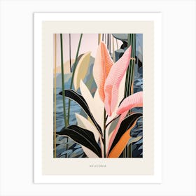 Flower Illustration Heliconia 2 Poster Art Print