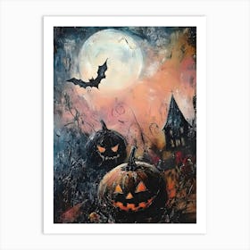 Halloween Pumpkins 6 Art Print