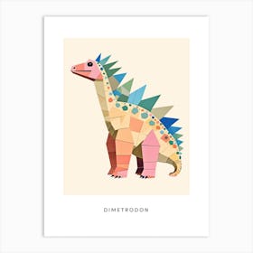 Nursery Dinosaur Art Dimetrodon 3 Poster Art Print