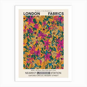 Poster Aster Amaze London Fabrics Floral Pattern 3 Art Print