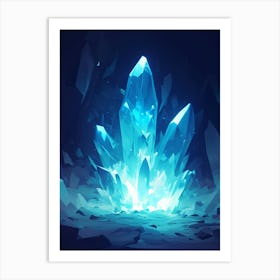 Crystal Crystals Art Print