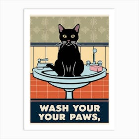 Wash Your Paws 43 Art Print