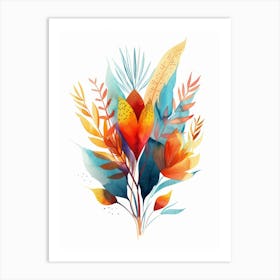 Watercolor Flowers 16 Art Print