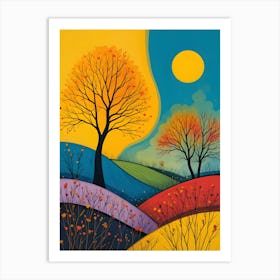 Autumn Trees 5 Art Print