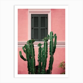 Cactus In Pink Art Print