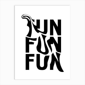 Fun Fun Logo Art Print