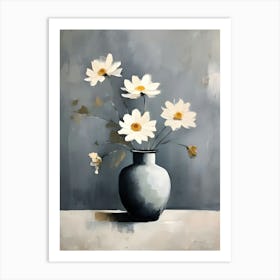 Daisies In A Vase 5 Art Print