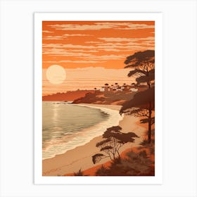 Balmoral Beach Australia At Sunset Golden Tones 4 Art Print