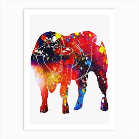 Animal Negative Space ― Bull Art Print