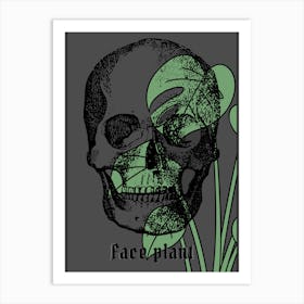 Face Plant Skull Art Print