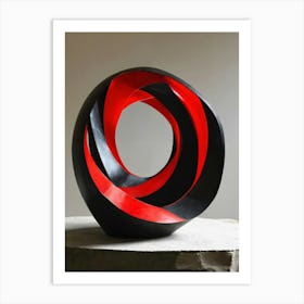 Decoracion De Comoda Circular Abtracto Art Print