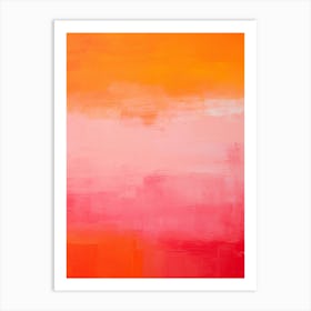 Orange And Pink Art Print