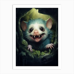 Adorable Chubby Hissing Possum 1 Art Print
