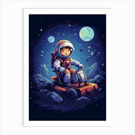 Astronaut In Space 6 Art Print