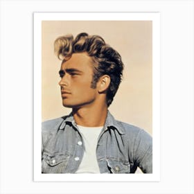 James Dean Retro Collage Movies Art Print