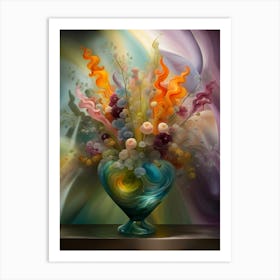 Vase Of Flowers 1 Art Print