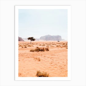 Wadi Rum desert | Jordan travel photography poster Art Print