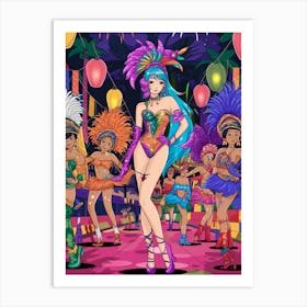 Mardi Gras Art Print